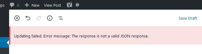Cloudflare WordPress JSON error